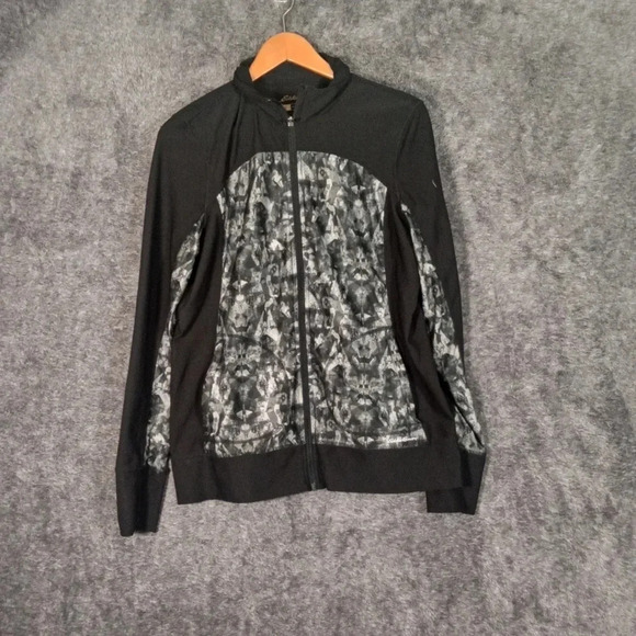 Eddie Bauer momentum light jacket black crome women's size large - Picture 2 of 8